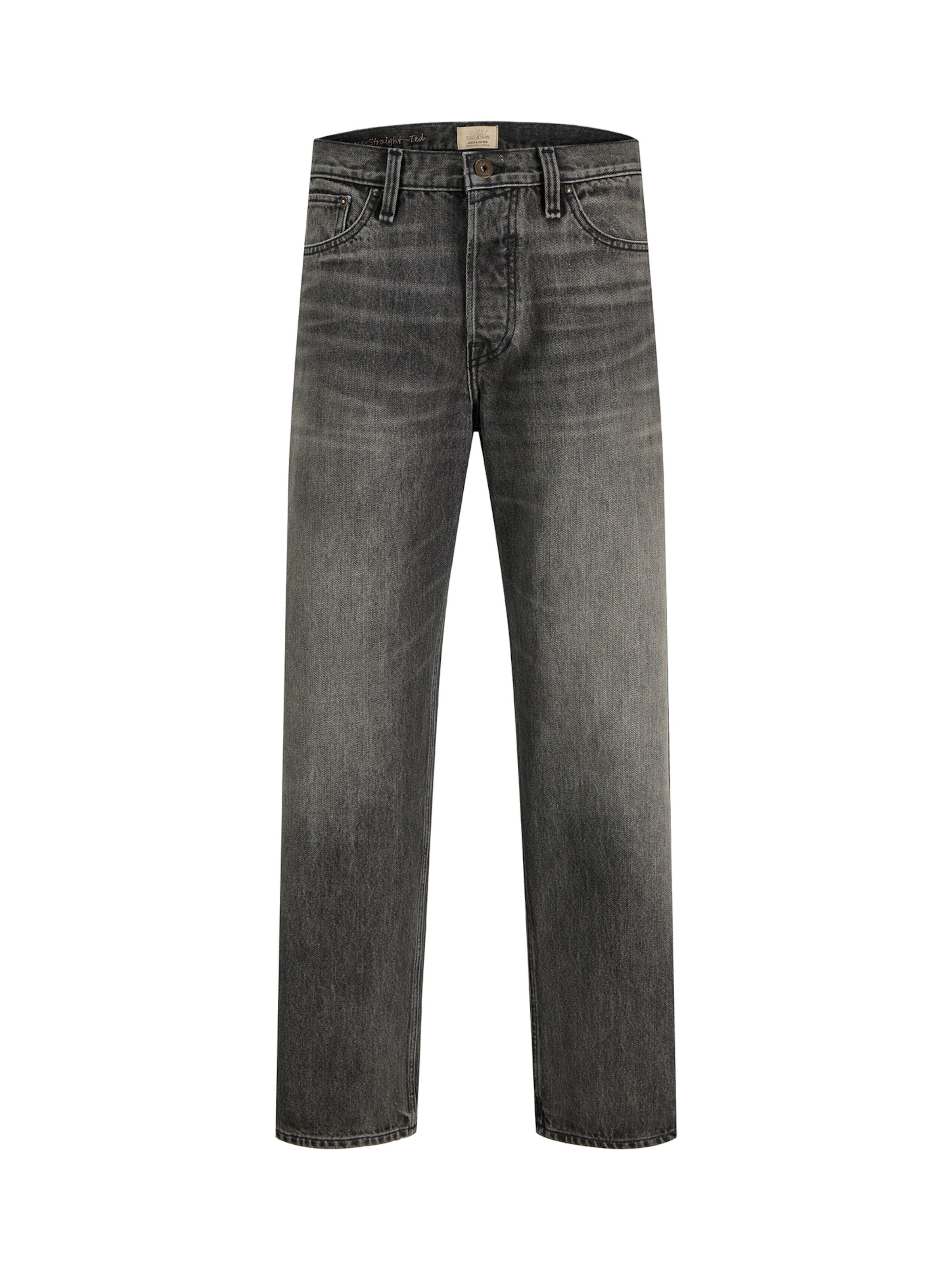 Jack & Jones Plus Loosefit Jeans 'JJICHRIS JJCOOPER' in Zwart: voorkant