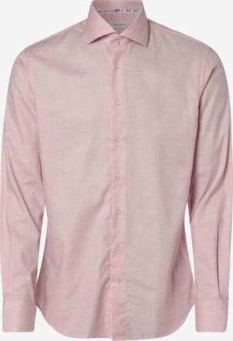 Profuomo Slim fit Button Up Shirt in Pink: front