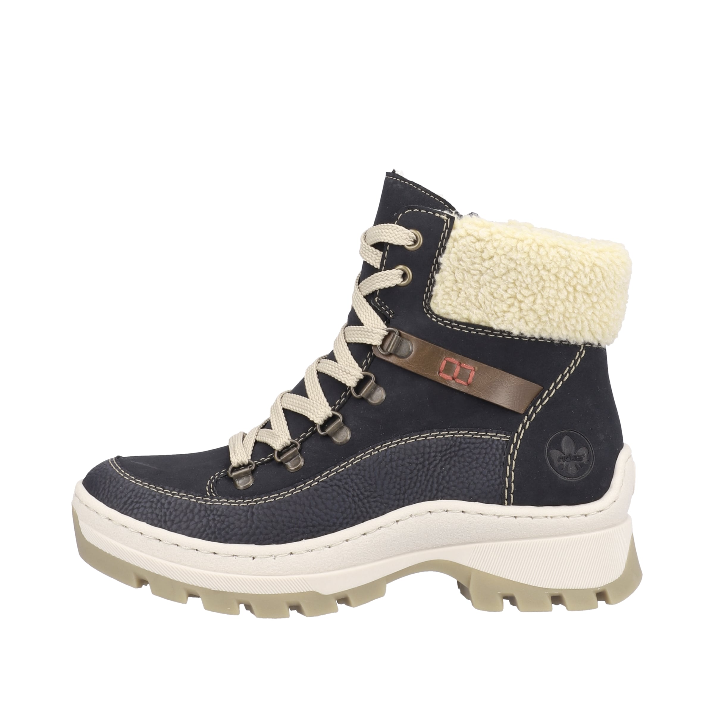 Rieker Lace-Up Boots 'X9338' in Blue: front