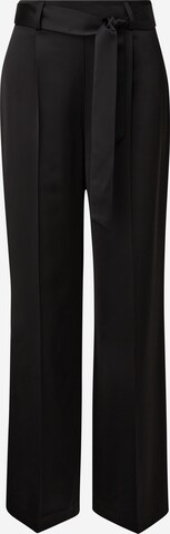 Wide Leg Pantalon COMMA en noir : devant