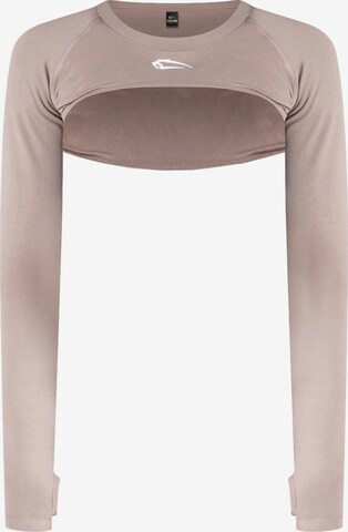 Smilodox Functioneel shirt 'Tarra' in Bruin: voorkant