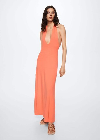 MANGO Summer Dress 'Tiza' in Orange: front