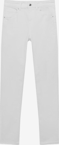 Pull&Bear Skinny Jeans in Wit: voorkant