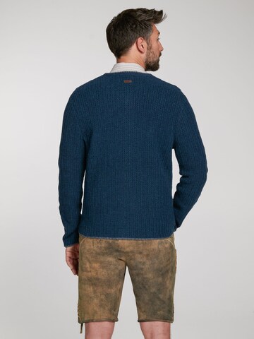 SPIETH & WENSKY Knit cardigan 'Plauen' in Blue