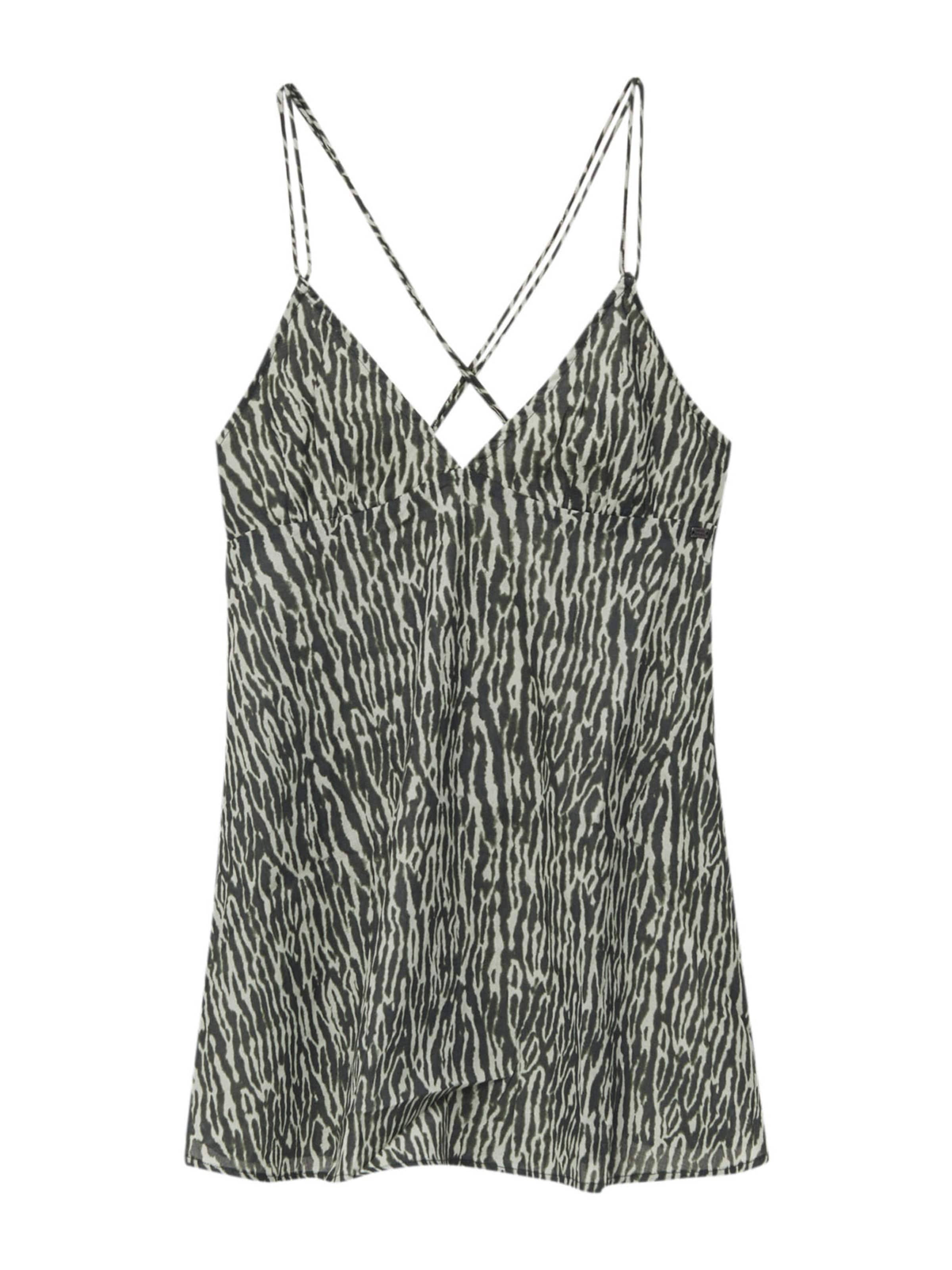 Pull&Bear Dress in Khaki / Black / White, Item view