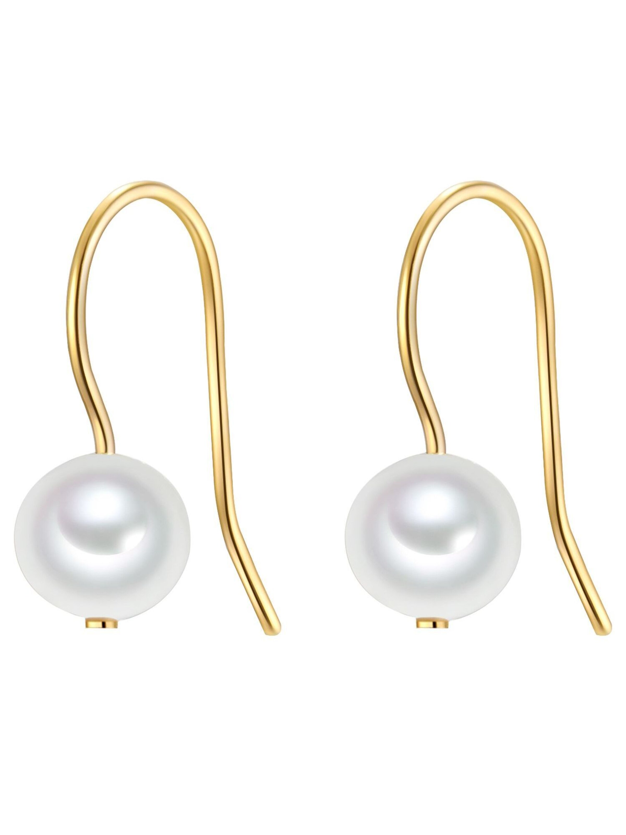 Boucles d'oreilles Valero Pearls en or : devant