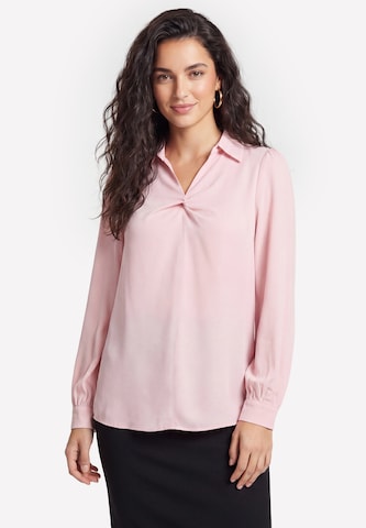 usha BLACK LABEL Blouse in Roze: voorkant