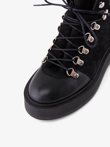Y.A.S Lace-Up Ankle Boots 'Hella' in Black