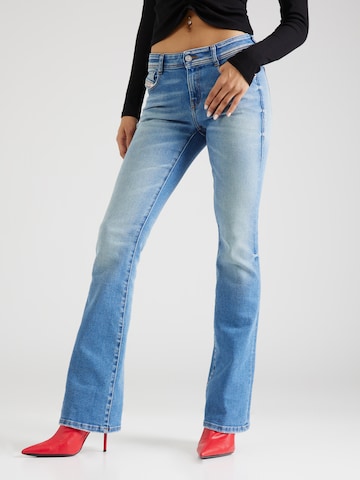 DIESEL Flared Jeans '1969 D-EBBEY' in Blauw: voorkant