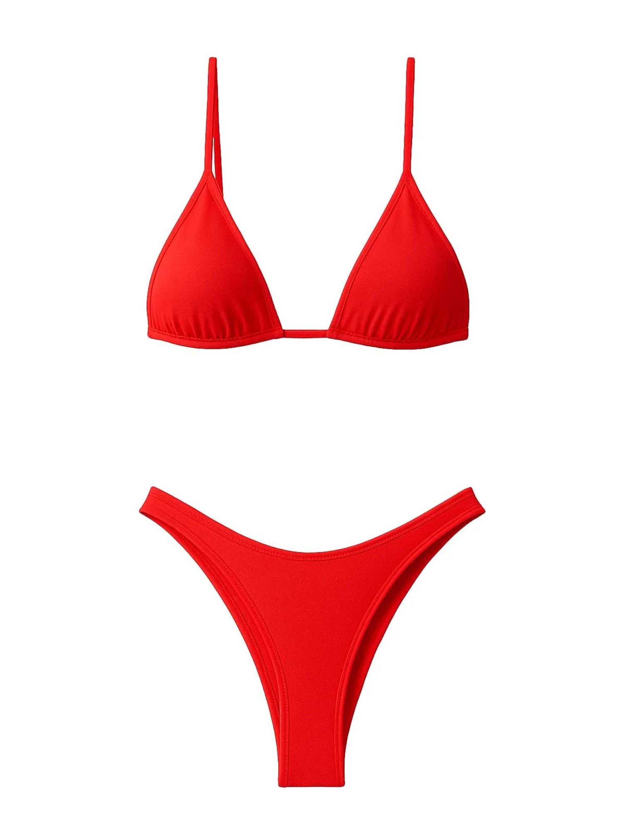 Triangle Bikini Kalaia en rouge : devant