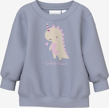 Bluză de molton 'NBFVRILLIE' de la NAME IT pe albastru: față