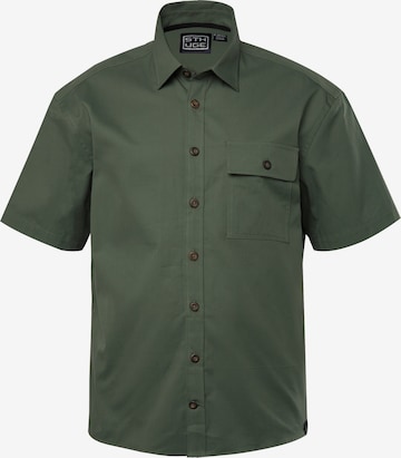 STHUGE Regular fit Button Up Shirt in Green: front