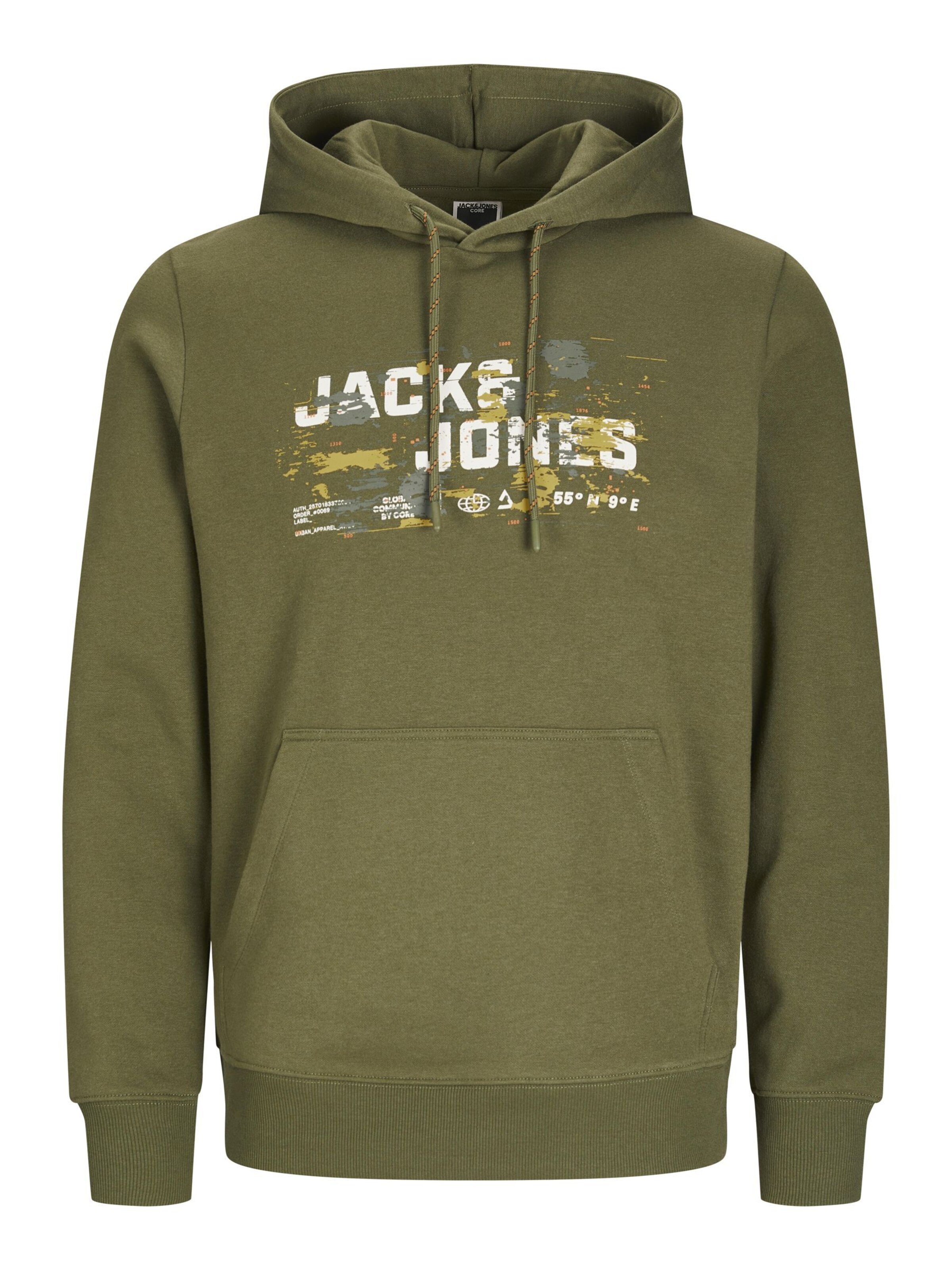 JACK & JONES Sweatshirt in Groen: voorkant