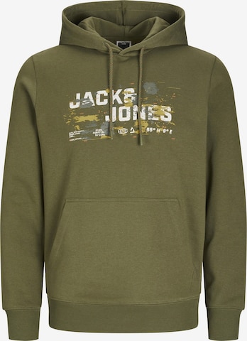 JACK & JONES Sweatshirt in Green: front