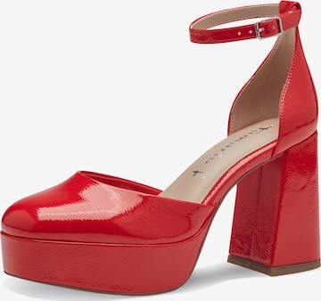 TAMARIS Slingpumps in Rood: voorkant