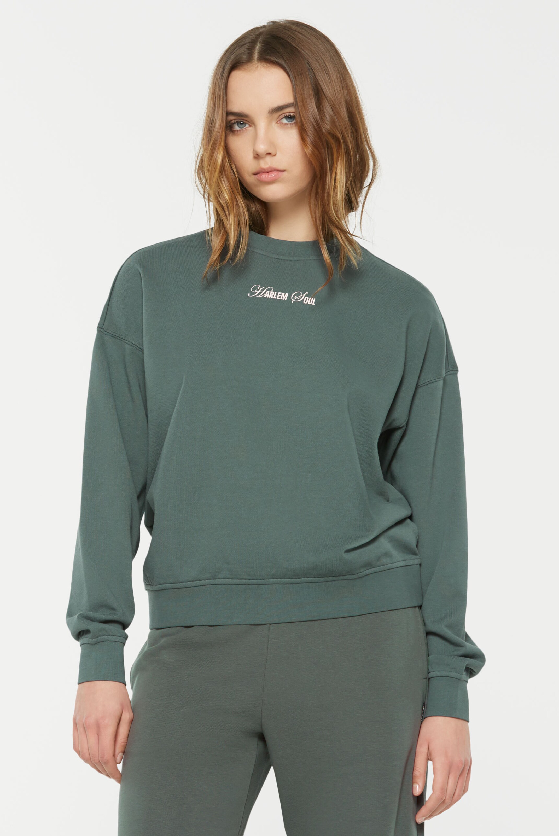 Harlem Soul Sweatshirt in Green: front