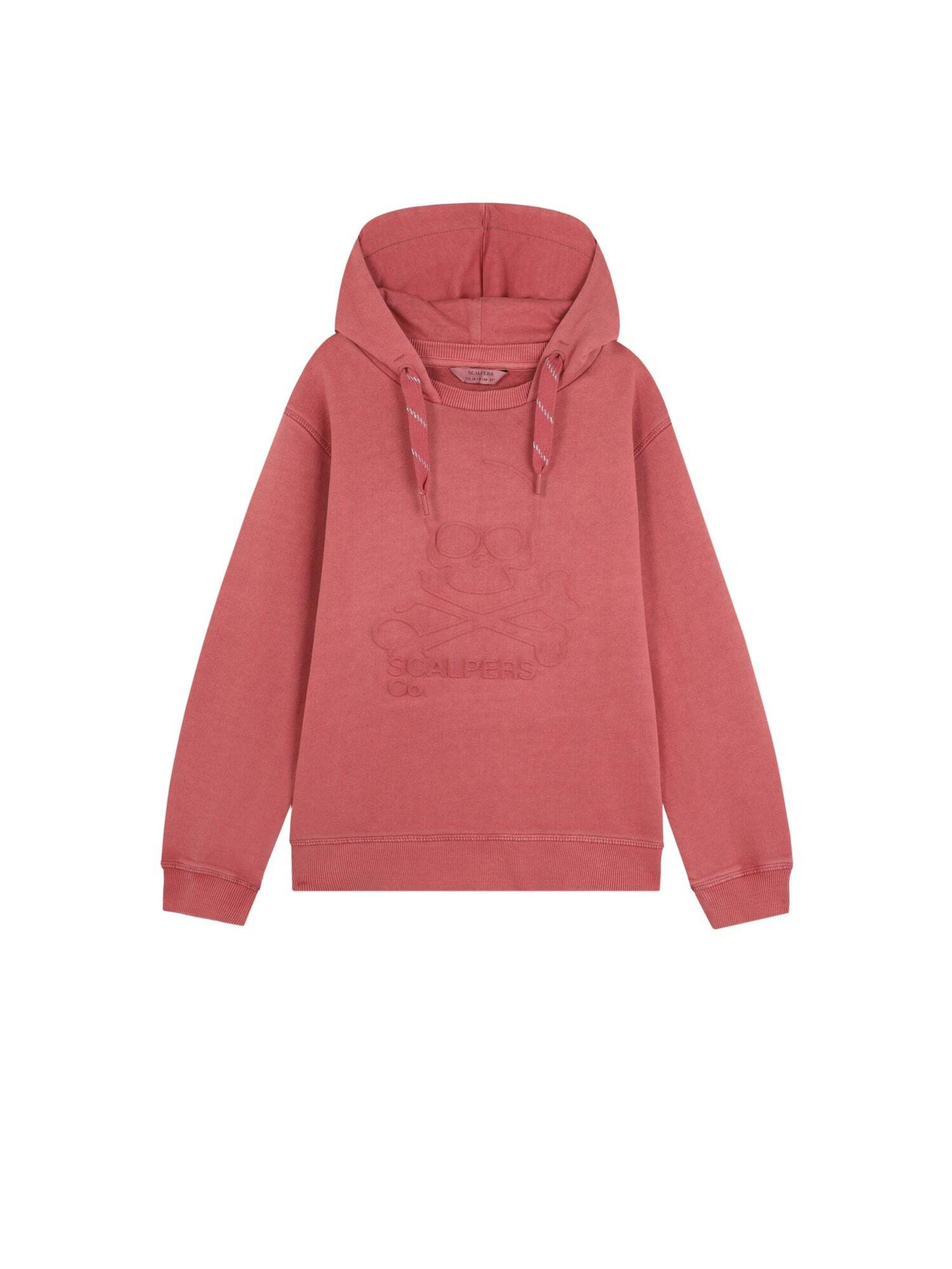 ScalpersSweater majica ' ' - crvena boja: prednji dio