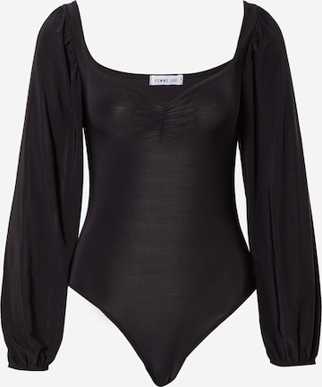 Femme Luxe Shirt 'MIAH' in Black: front