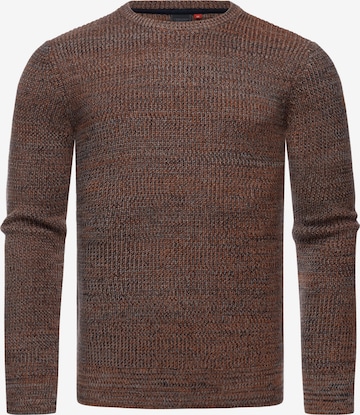 Pull-over 'Aralt' Ragwear en marron : devant