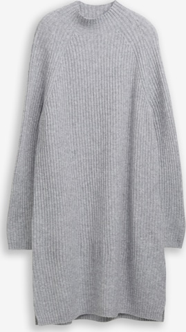 Robes en maille TOM TAILOR DENIM en gris : devant