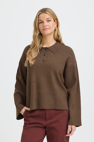 Fransa - Pullover 'FRVioleta' em castanho: frente