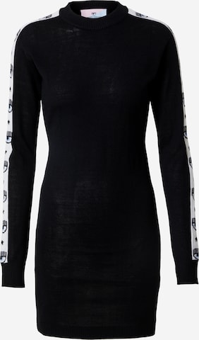 Chiara Ferragni Knit dress 'VESTITI' in Black: front