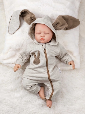 Baby Sweets Romper/Bodysuit 'Hase' in Grey