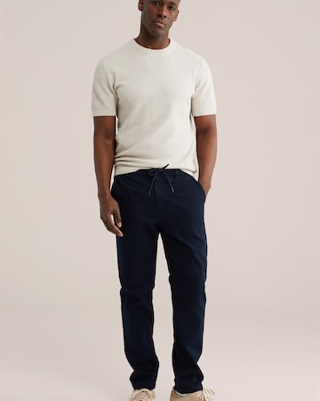WE Fashion Regular Hose in Blau