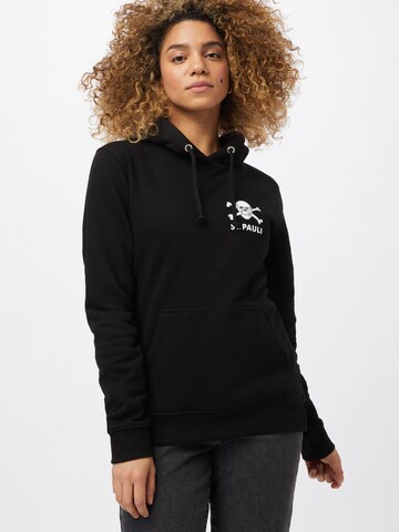 FC St. Pauli Sweatshirt in Black: front