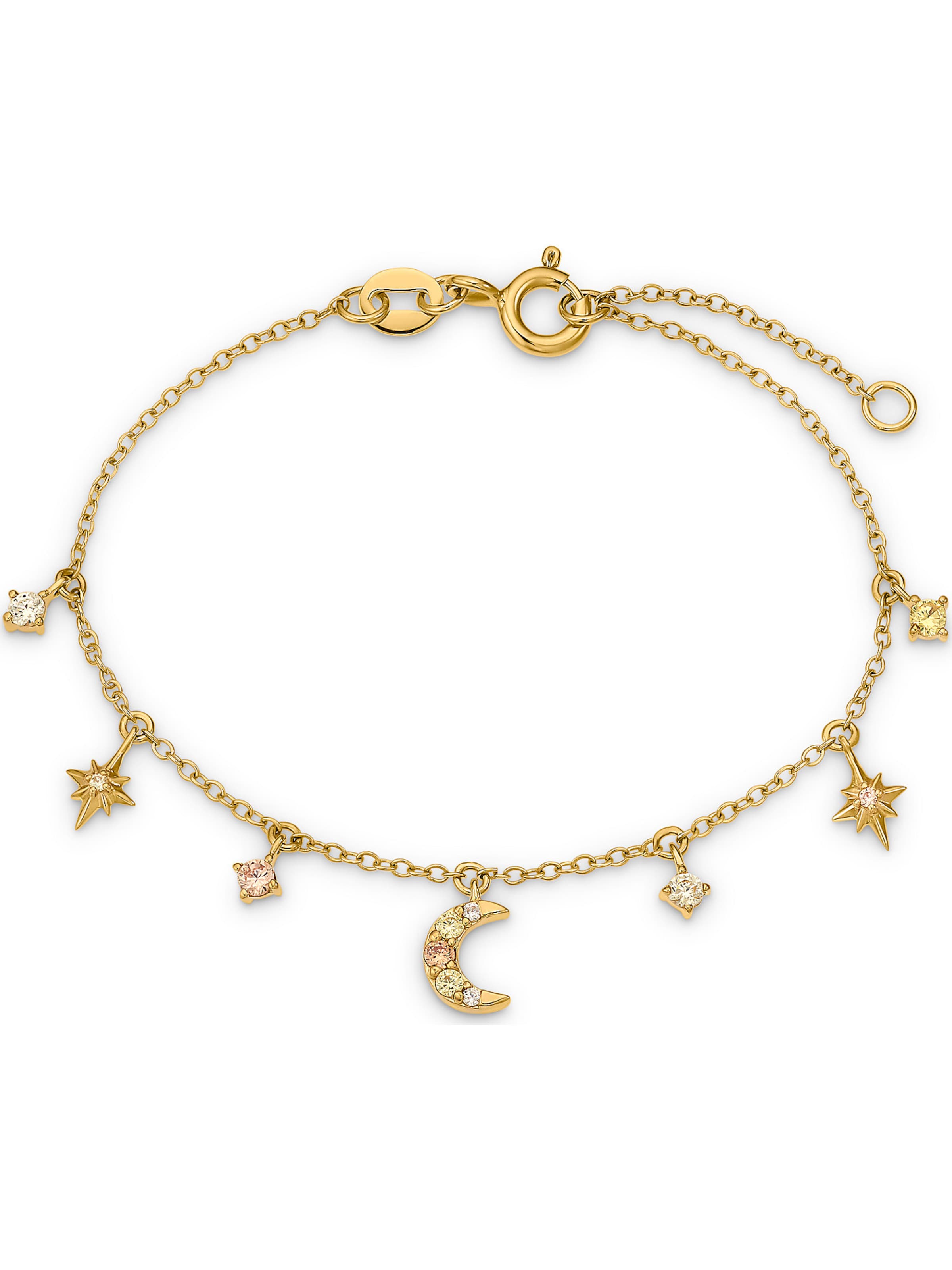 FAVS Little Friends Armband in Gold: Vorderseite