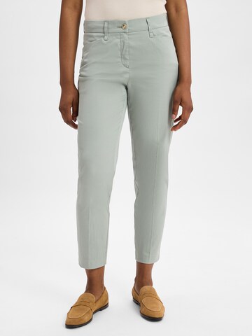 BRAX Slim fit Pants ' Mara ' in Green: front
