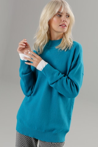 Aniston SELECTED Sweater in Blue: front