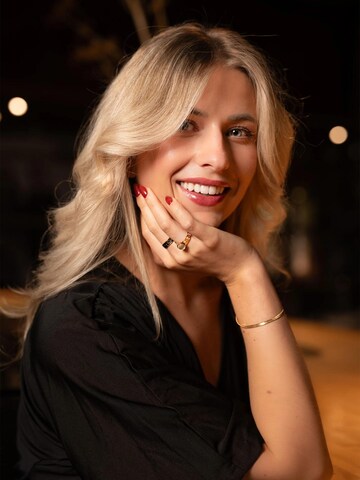 Chic by Lirette Ring 'Ring Craquelé' in Black