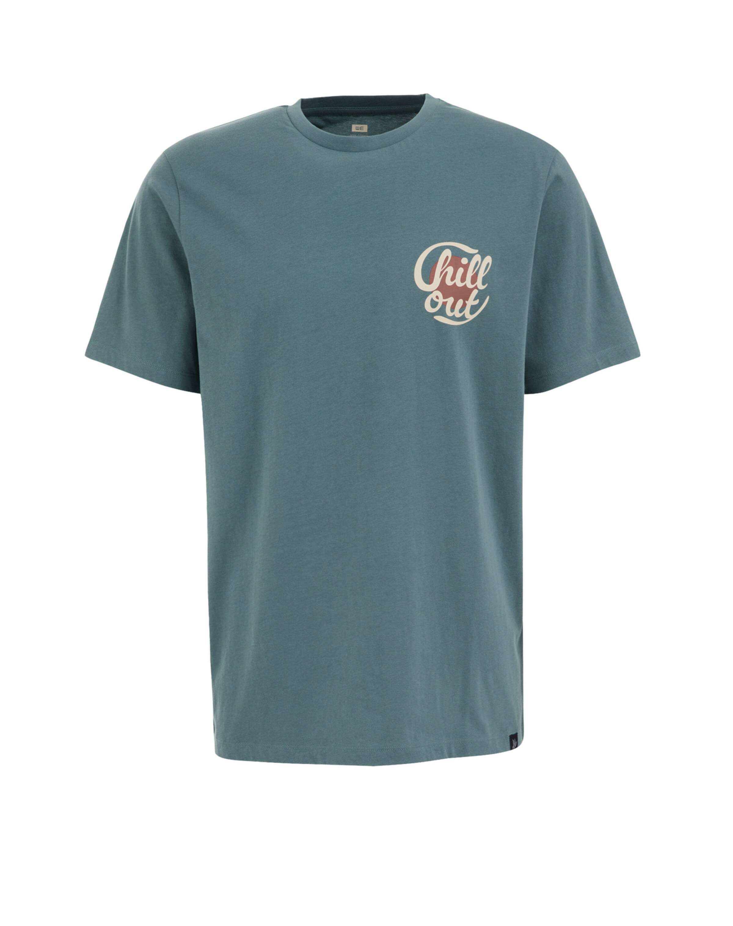 Tricou de la WE Fashion pe albastru: față