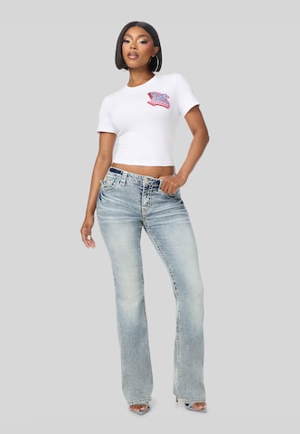 True Religion - Camisa em branco: frente