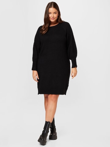 SELECTED FEMME - Vestido de punto 'LULU' en negro: frente