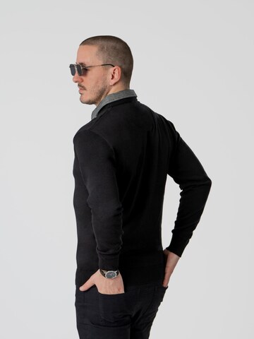 PANTONECLO Sweater 'Pantoneclo Men’s Mock Sweater' in Black