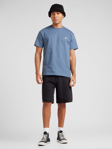 Tricou 'Chase' de la Carhartt WIP pe albastru