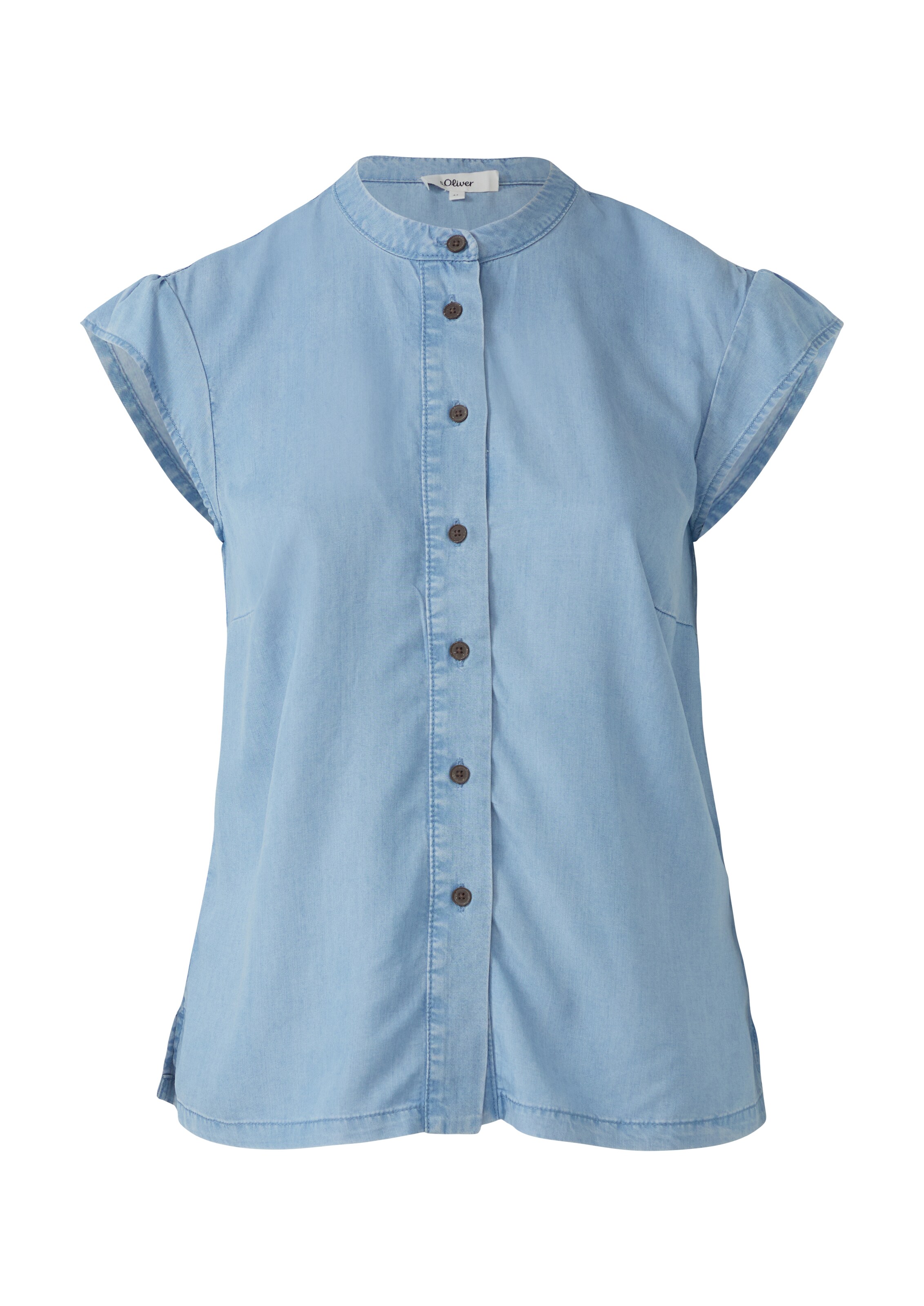 s.Oliver Blouse in Blauw: voorkant