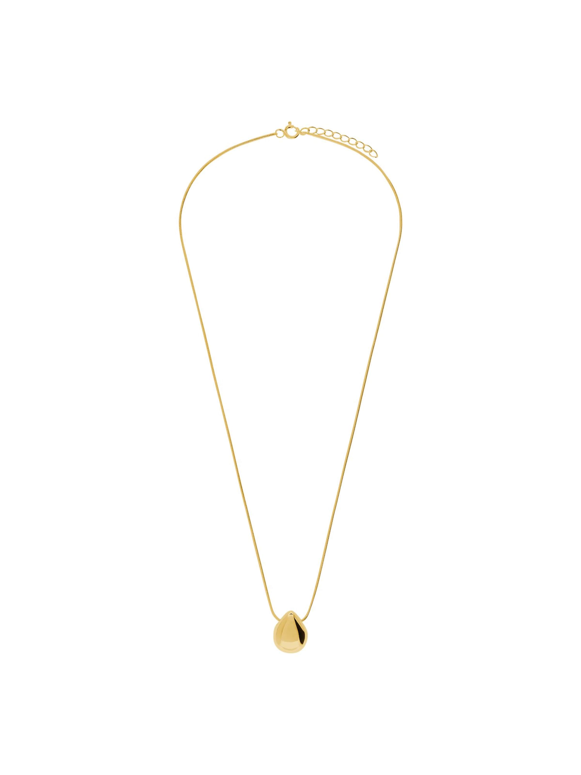 Lucardi Ketting 'Modernes Basic' in Goud: voorkant