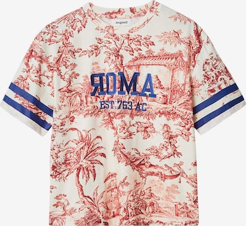 Desigual T-Shirt 'Roma' in Weiß: predná strana