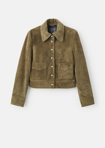 MANGO Between-Season Jacket in Green