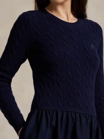 Polo Ralph Lauren Pletena obleka | modra barva
