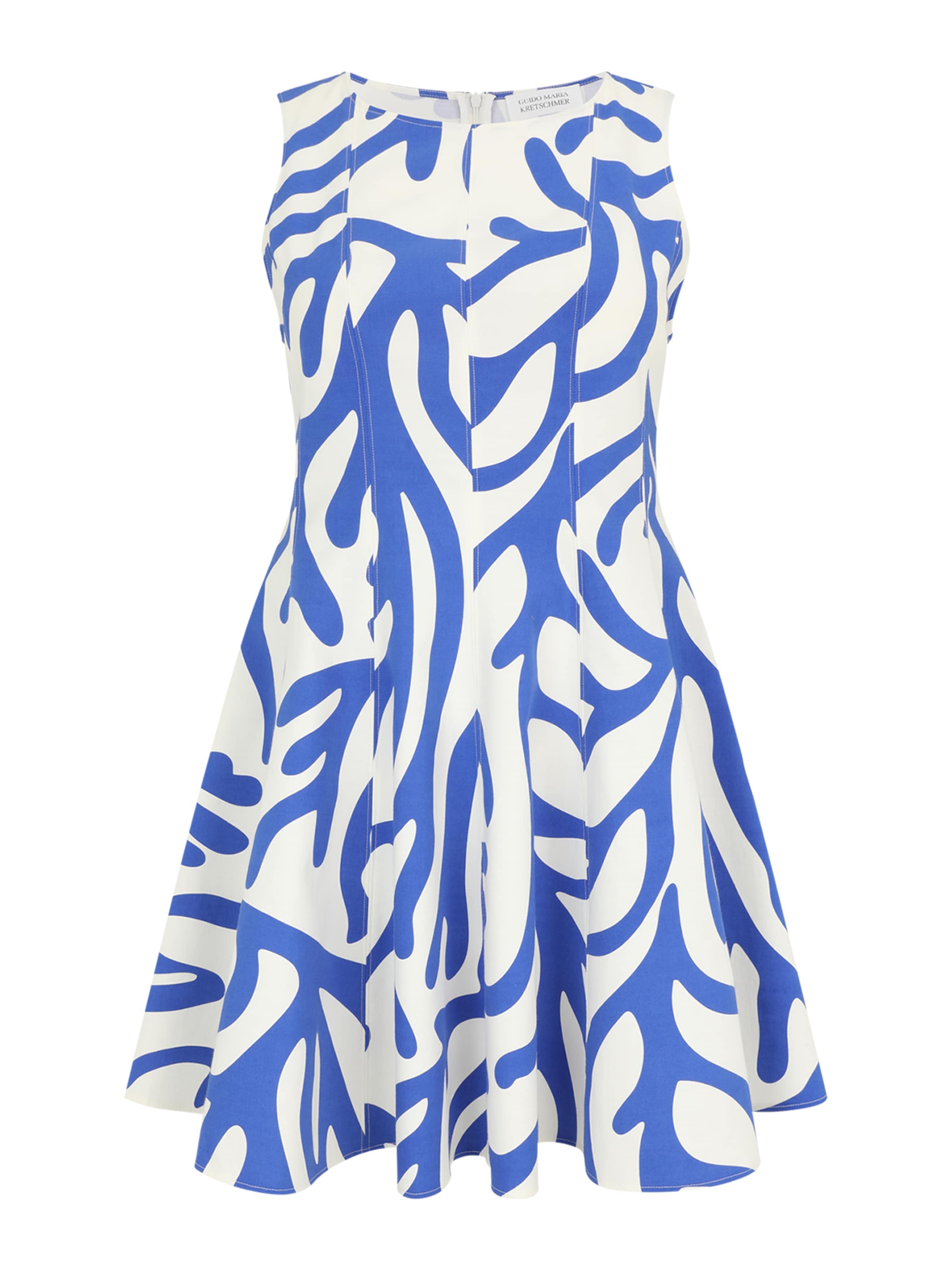 Guido Maria Kretschmer Curvy Рокля &#x27;Isabelle&#x27; в синьо: отпред