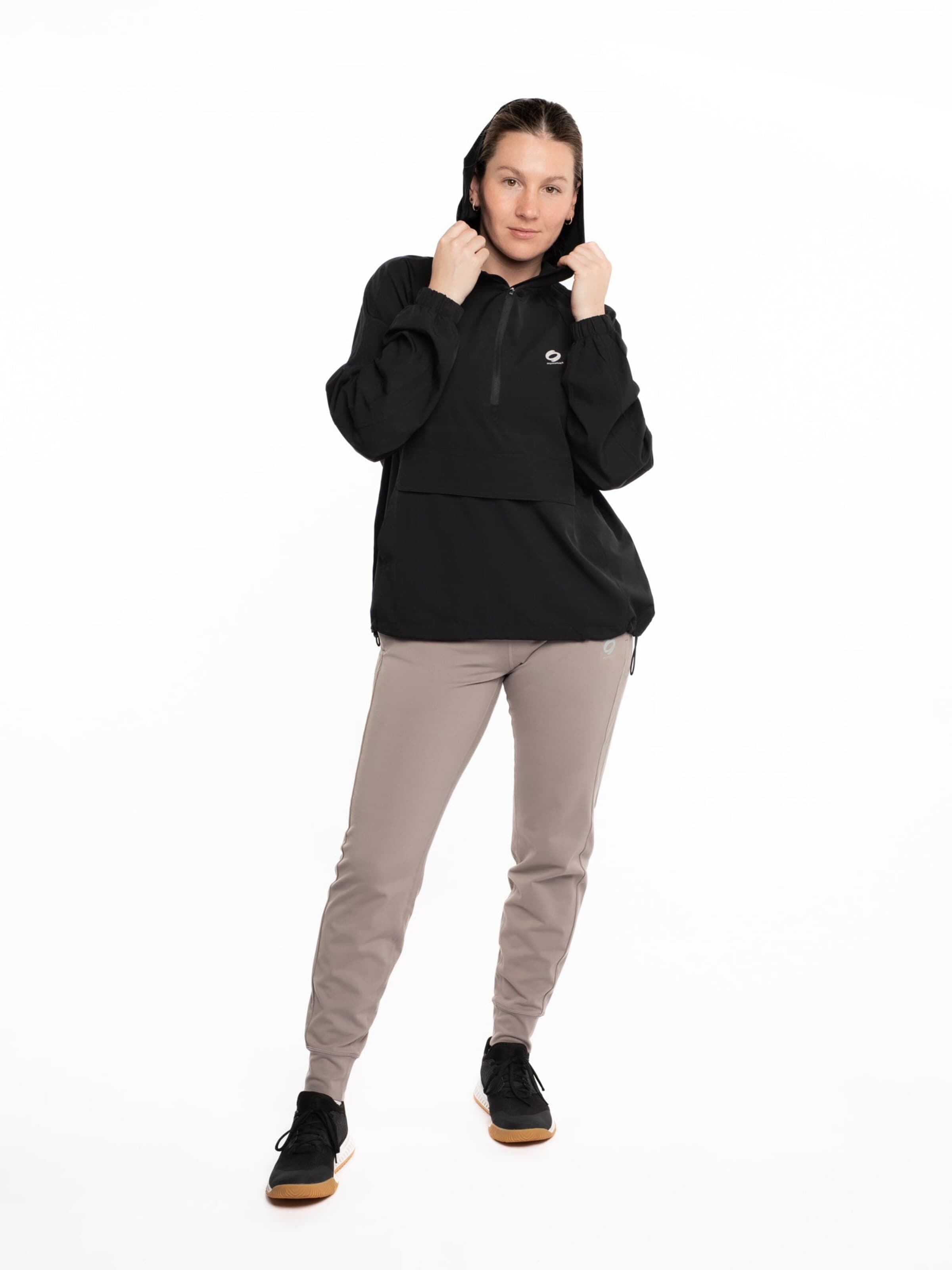 mymotus Sportjas 'mymotus®, pull on jacket, black, RW33' in Zwart