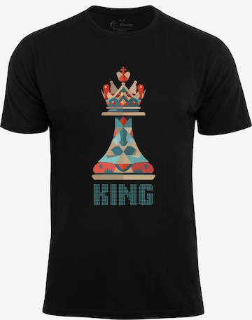 T-Shirt 'King' Cotton Prime en noir : devant