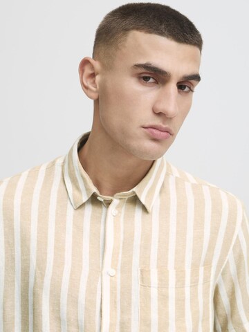 !Solid Regular fit Button Up Shirt ' SDFried ' in Brown