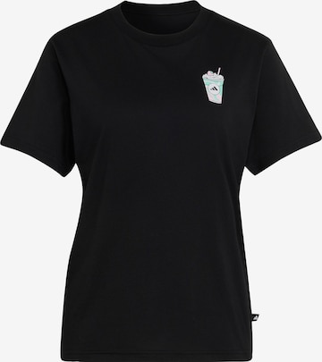 ADIDAS SPORTSWEAR - Camiseta funcional 'Food' en negro: frente