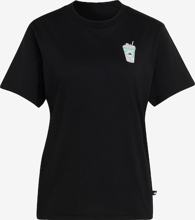 ADIDAS SPORTSWEAR Λειτουργικό μπλουζάκι 'Food' σε S σε γαλάζιο / ρόδινο / μαύρο, Άποψη προϊόντος