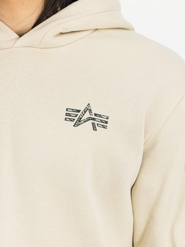 Sweat-shirt ALPHA INDUSTRIES en beige